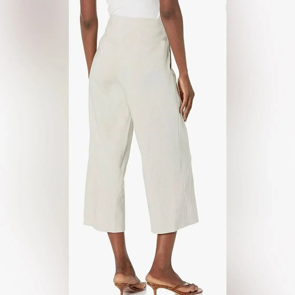 Vince Women's Linen Crop Wide Pant new size 18 - Picture 2 of 8